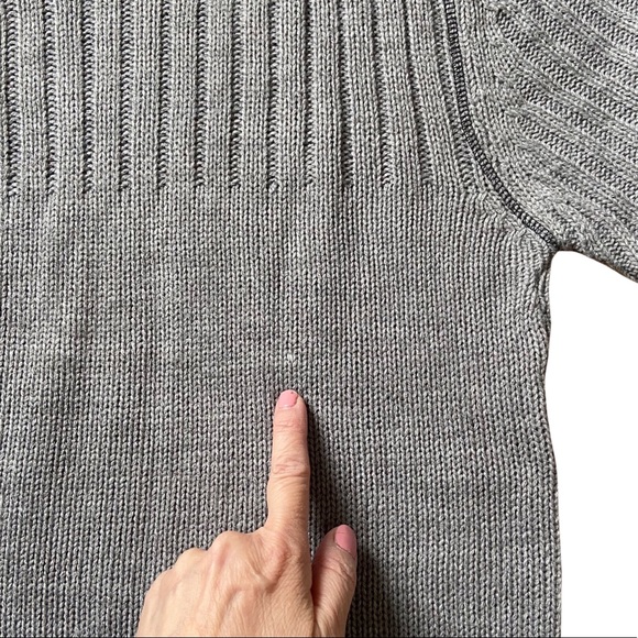 INC Mens V Neck Grey Pullover Sweater XL - Picture 6 of 12